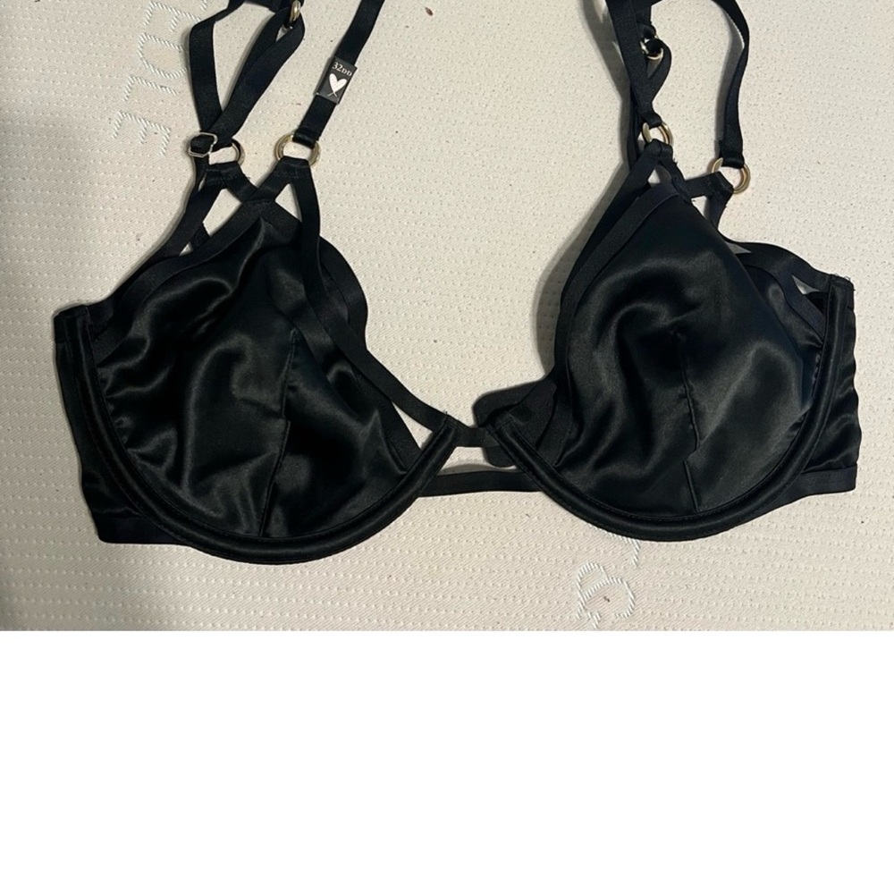 Victoria's Secret Black Satin Bra